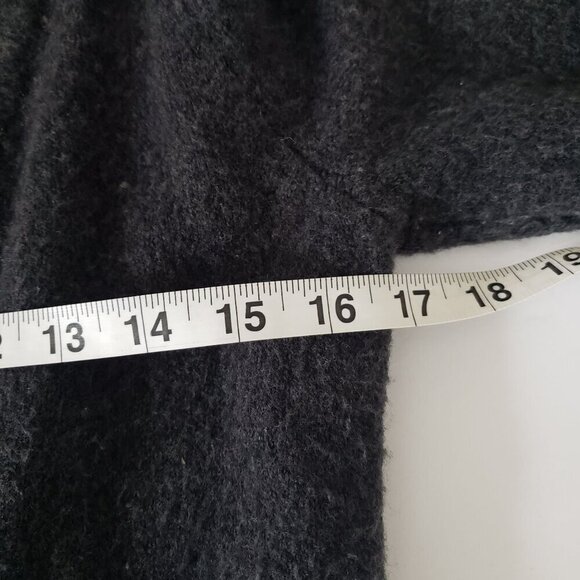 Anthropologie XS Faux Wrap Soft Alpaca Wool Surplice VNeck Collar Grey Sweater - Picture 12 of 16